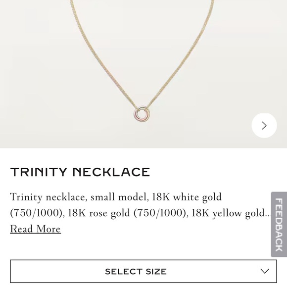 Cartier TRINITY NECKLACE for sale. Less than 1 year. - Picture 6 of 6